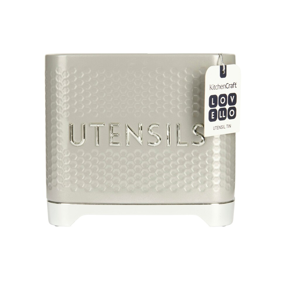 image 1 of Lovello Utensil Holder Shadow Grey Textured 20x10cm