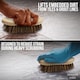 image 3 of Wooden Scrubbing Brush Heavy Duty Hand Scrubber with Stiff Natural Bassine Bristles | Bronze