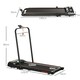 image 7 of HOMCOM Foldable Walking Treadmill w/ LED Display, Red