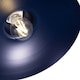image 4 of Industrial Retro Designed Matt Midnight Blue Curved Metal Ceiling Pendant Shade | Blue