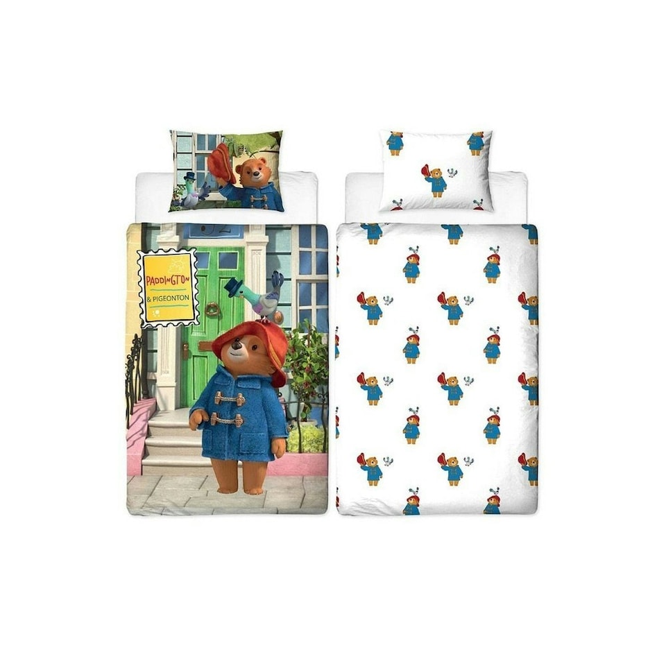 image 1 of Paddington Bear Friends Reversible Duvet Cover Set - Multicoloured - Single | Multi | Single