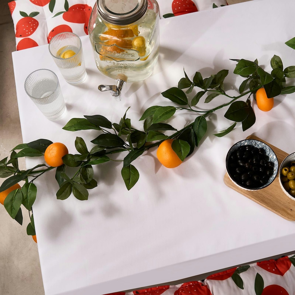 image 1 of OHS Natural Home Fireplace Table Decor Artificial Orange Garland, 180cm - Orange