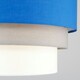 image 1 of ValueLights Aztec 3 Tier Blue Fabric Ceiling Light Shade
