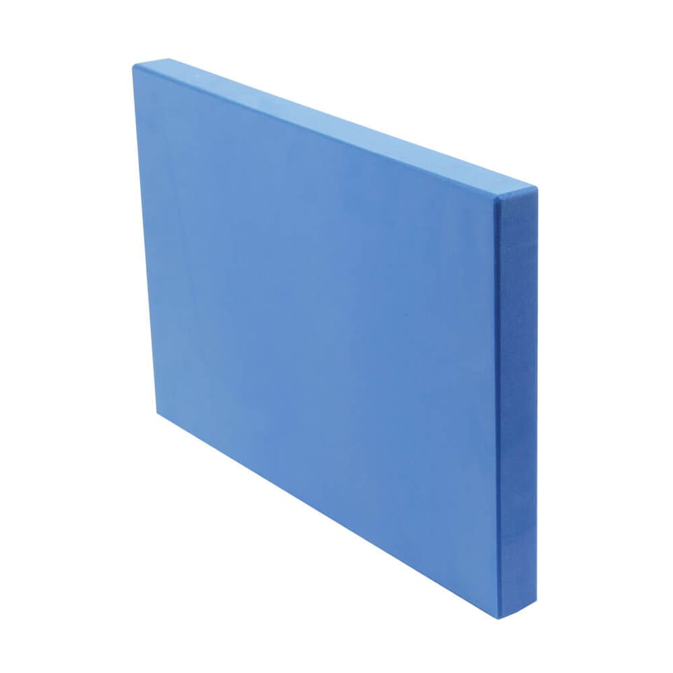 image 1 of Fitness Mad Half Yoga Block, Non-Toxic EVA Foam Support for Improved Alignment and Flexibility. | Grey | Grey | 30.5cm (L) x 20.5cm (W) x 2.5cm (H)