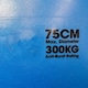 image 6 of Swiss Exercise Ball Anti Burst 300kg for Yoga, Fitness Pilates Core Workouts 75cm Blue