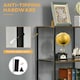 image 6 of HOMCOM Industrial Storage Cabinet with 2 Shelves 3 Fabric Drawers Rustic Brown