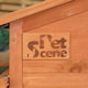 image 6 of 88cm x 1.79m Samuel Alexander Large Wooden Outdoor Hutch for Small Animals with Run