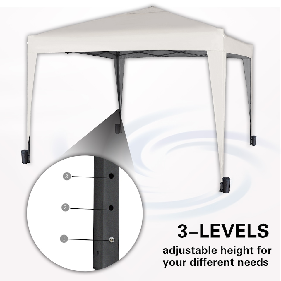 image 1 of MCC Direct Gazebo 3x3 Pop up White | White | White