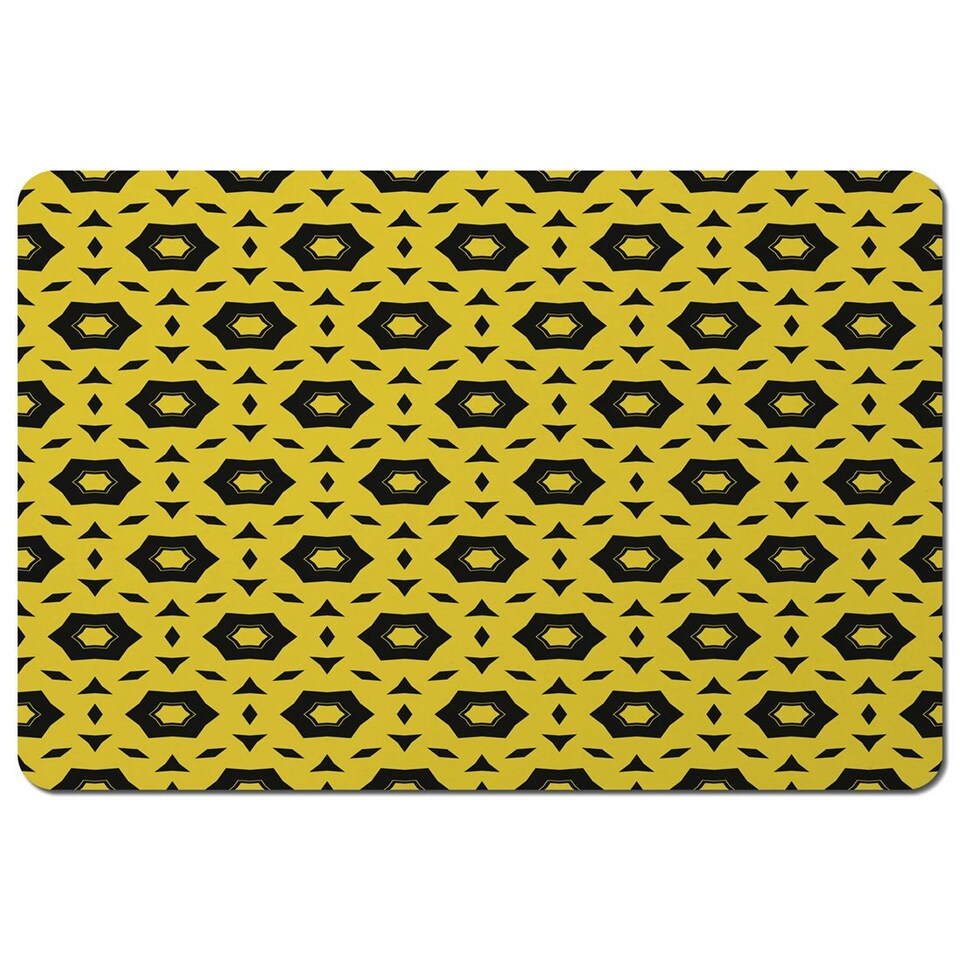 image 1 of Yellow & Black Geometric Pattern (Placemat)