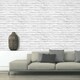 image 2 of Muriva Brick Wallpaper - White - 10m x 52cm | White