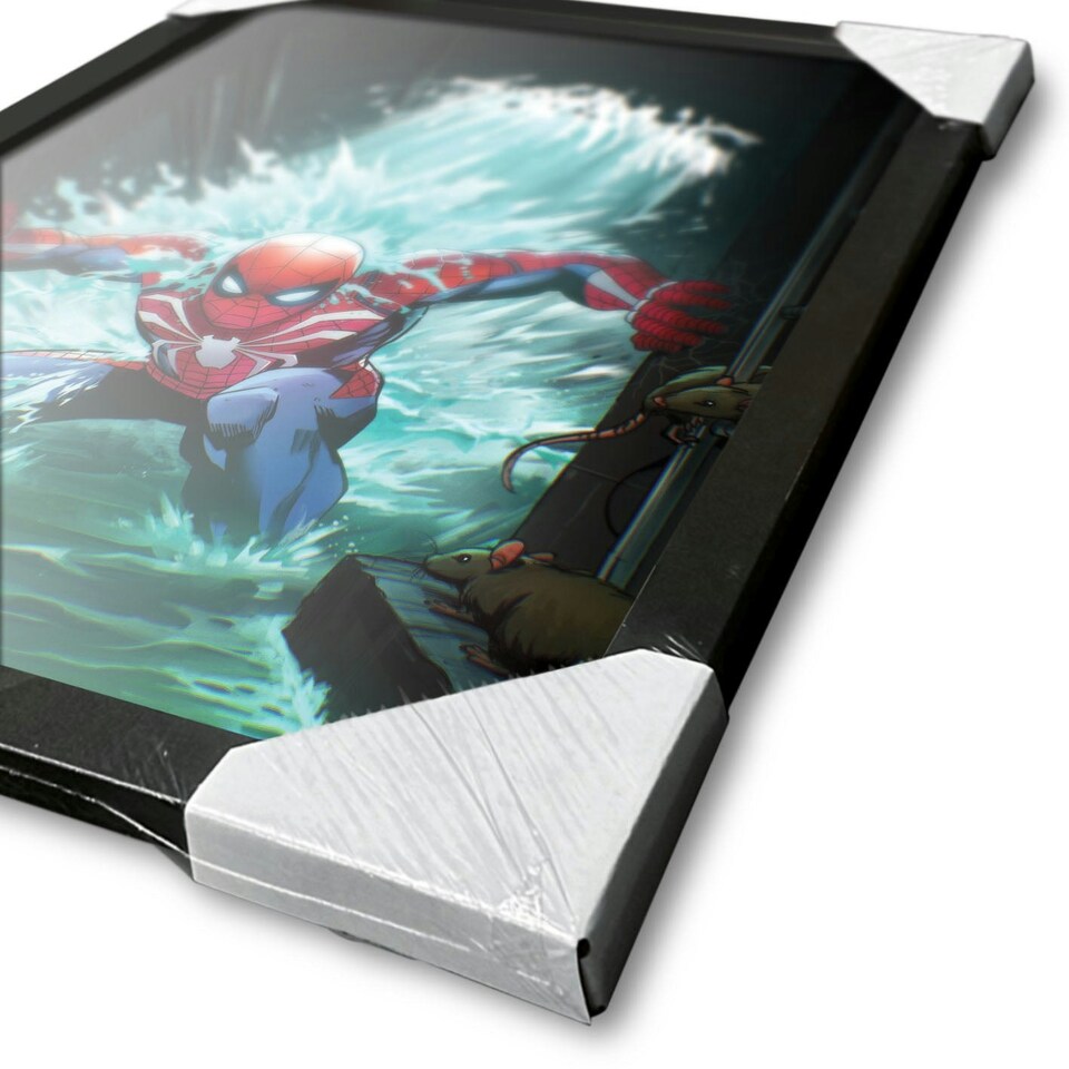 image 1 of Spider-Man (Water) Framed 30x40cm Print