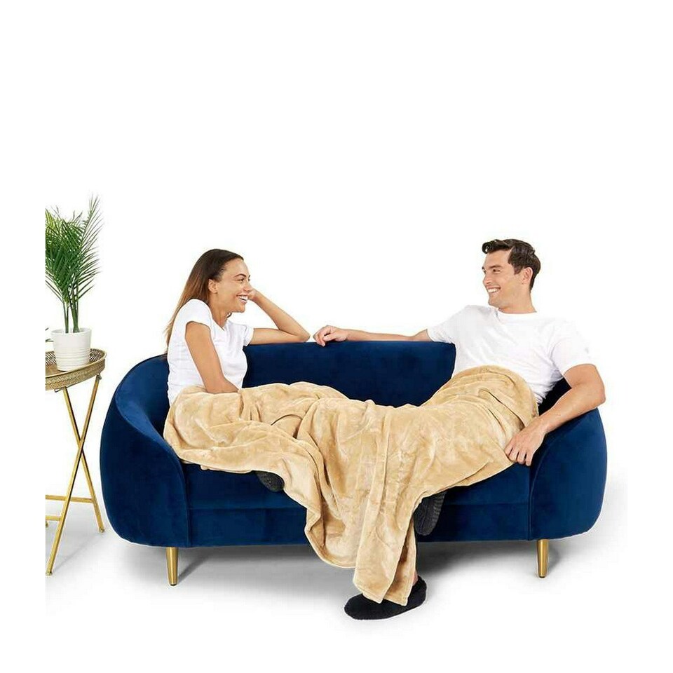 image 1 of Brand Lab Fleece Blanket - Camel - One Size