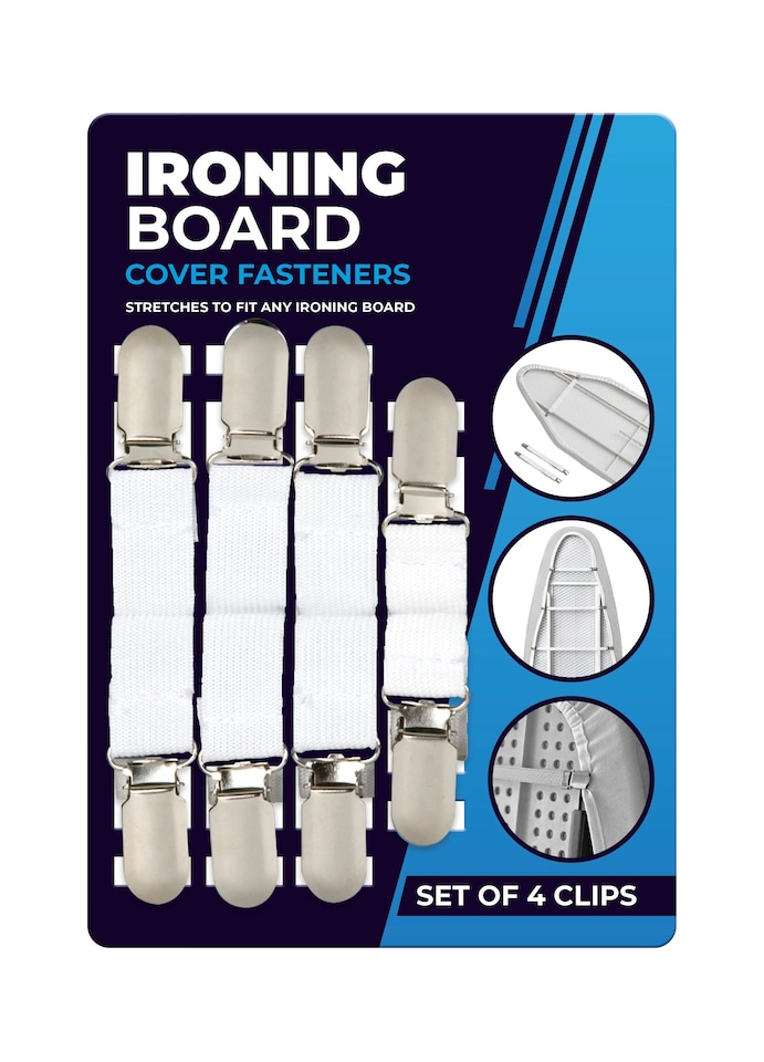 Set of 4 Iron Board Clips