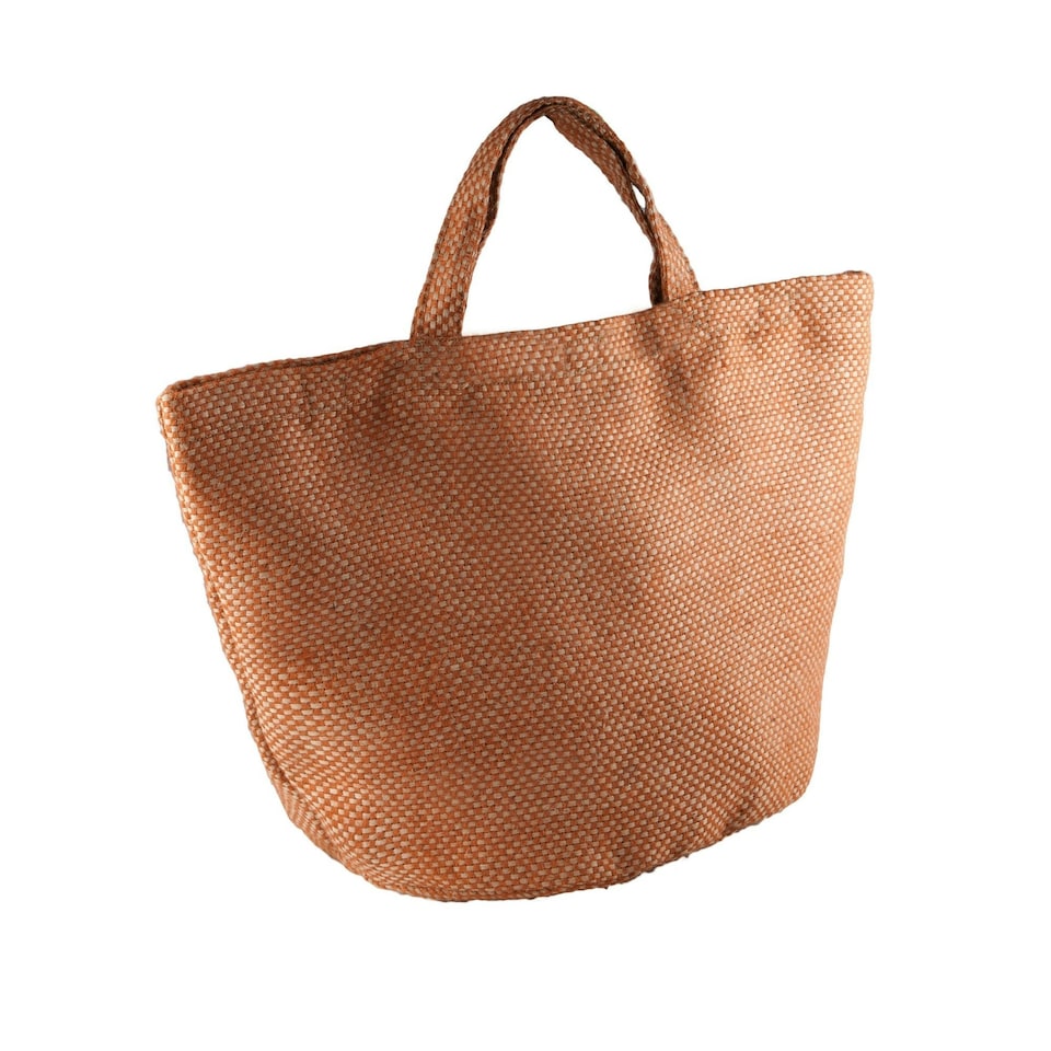 Kimood Womens/Ladies Fashion Jute Bag - Natural/Saffron - One Size Cream