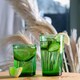 image 5 of Nicola Spring Meknes Recycled Highball Glasses - 325ml - Green - Pack of 6 | Green | Green | 6