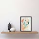 image 2 of Golden Labrador Dog Lover Watercolour Home Decor Black Framed Wall Art Print A4