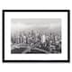 image 1 of Orrico New York City Cityscape Black White Aerial 9x7" Black Framed Wall Art Print