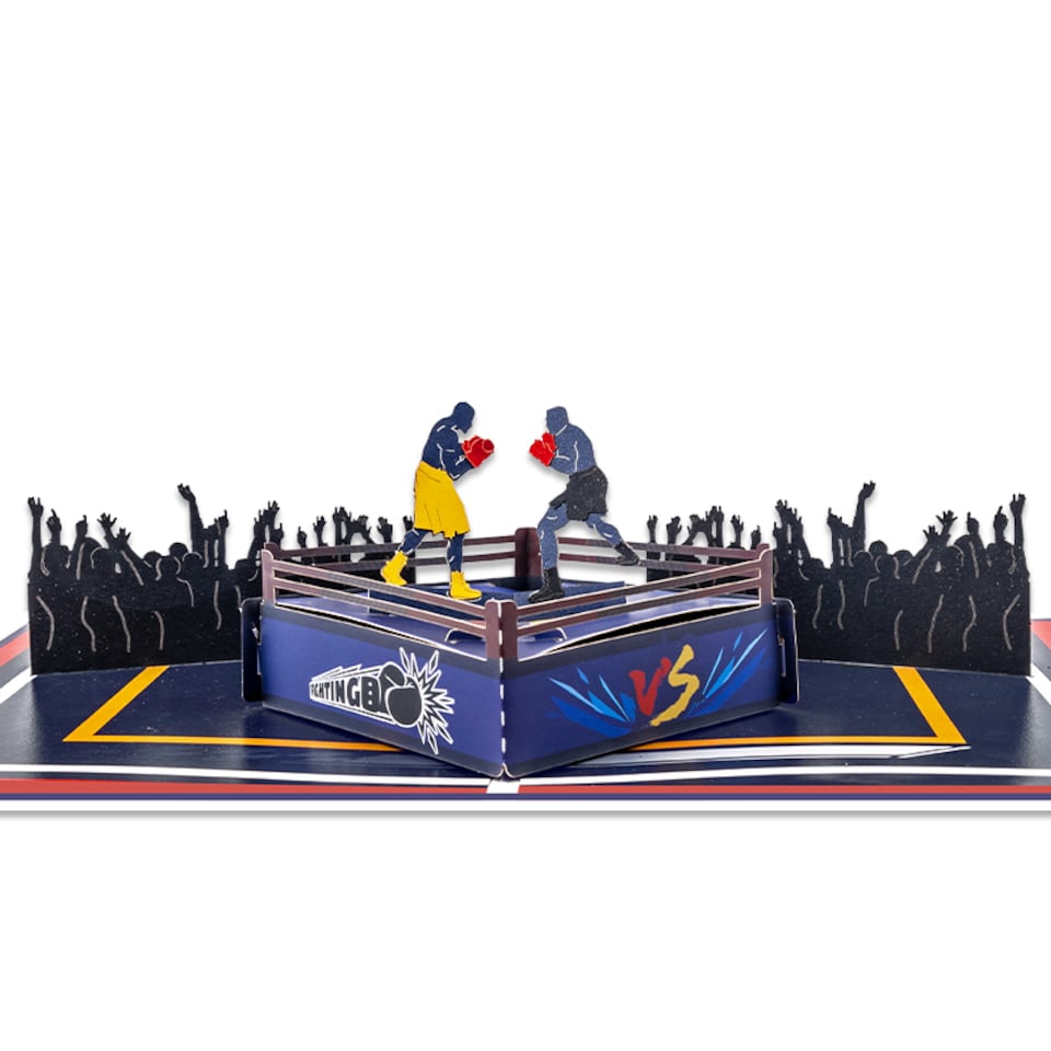 image 1 of Fight & Fury 3D Pop Up Boxing Greeting Card