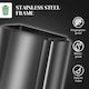 image 8 of HOMCOM 3 x 15L Triple Kitchen Bin Pedal Bin for Recycling and Waste Black | 45L
