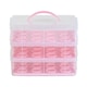 image 4 of Oypla Pink 3 Tier 36 Cupcake Plastic Carrier Holder Storage Container Pink
