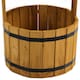 image 10 of Wooden Wishing Well Garden Planter Plant Box Flowerpot Ornament Patio Display