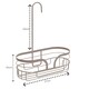 image 6 of Showerdrape Dante Beige Freestanding Floor Caddy and Mini Shower Caddy | Cream | Beige | 1