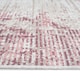 image 4 of KUKOON Washable & Non Slip Pink Abstract Living Room Area Rug 80cm x 150cm