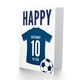 image 2 of Football Strip Kit Dark Jersey Top 10 Year old Kids 10th Birthday Card