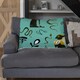 image 2 of Hand Painting Abstract Ancient Egypt Horus Eye Signs Blanket | Multi