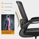 image 8 of COSTWAY High Back Mesh Drafting Chair Tall Office Chair Black