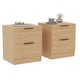 image 9 of Vida Designs Trega 2 Drawer Bedside Chest Bedroom Storage Unit, (H) 41cm x (W) 39cm x (D) 28cm, Pine, Set of 2