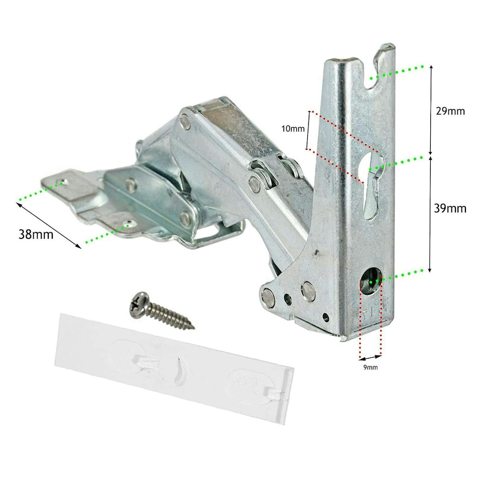 image 1 of SPARES2GO Integrated Fridge Door Hinges for AEG Electrolux Freezer 3362 3363 5.0 41,5 Silver
