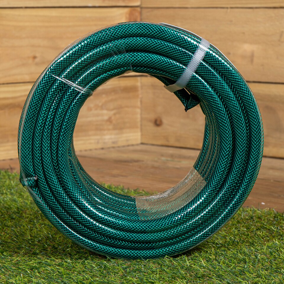image 1 of 30m Reinforced Garden Hose Pipe / Hosepipe in Green