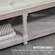 image 5 of HOMCOM 2-Tier Bed End Bench, Vintage Stool Button Tufted Window Seat Cream White 