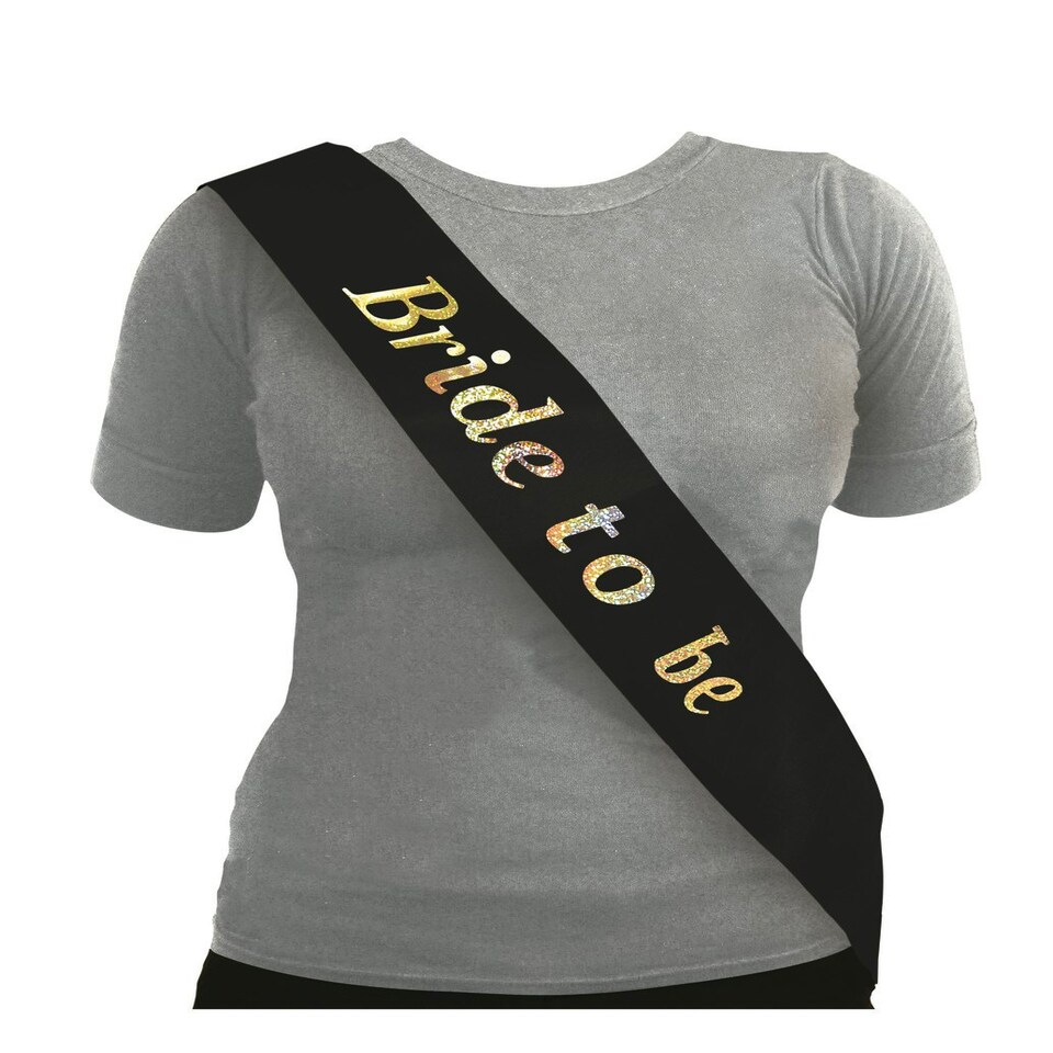 image 1 of Sash Bride To Be Black