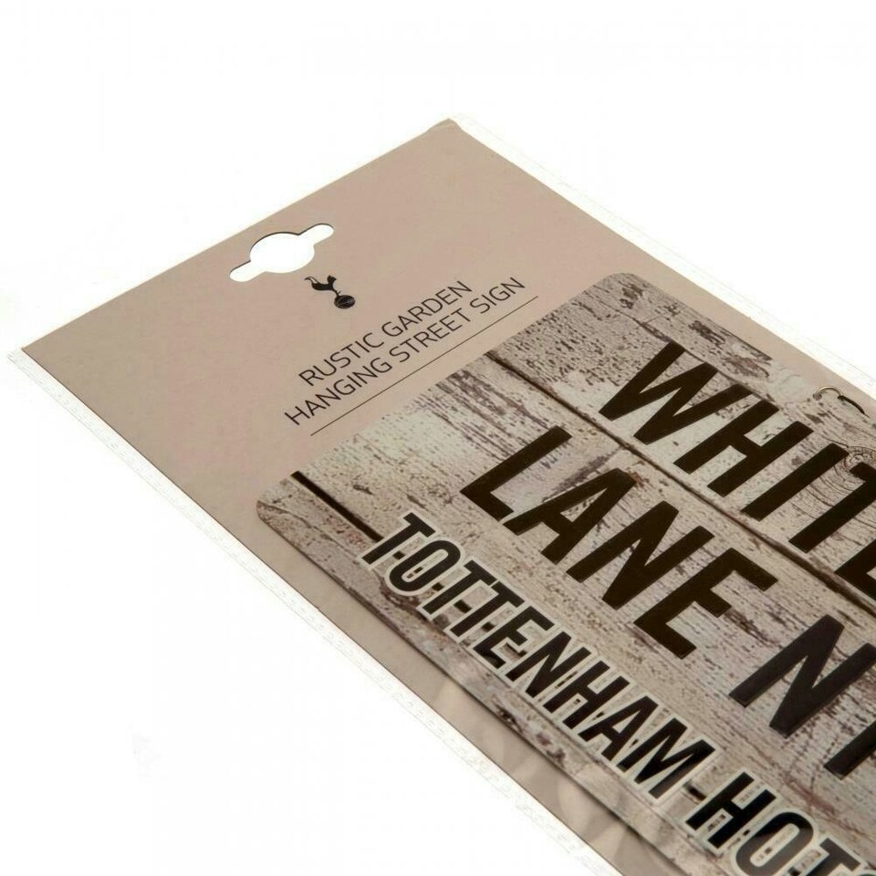 image 1 of Tottenham Hotspur FC Rustic Plaque - White/Black - One Size