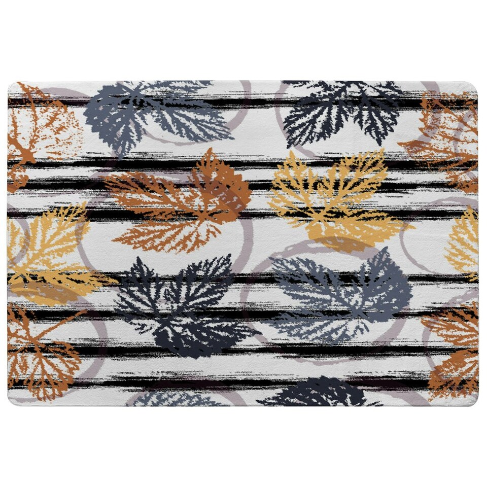 image 1 of Cute autumn leaves (Rug) Multi | Large: 140x200cm