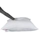 image 3 of Homescapes Goose Feather and Down Euro Continental Square Pillow Pair - 80cm x 80cm (32"x32") White