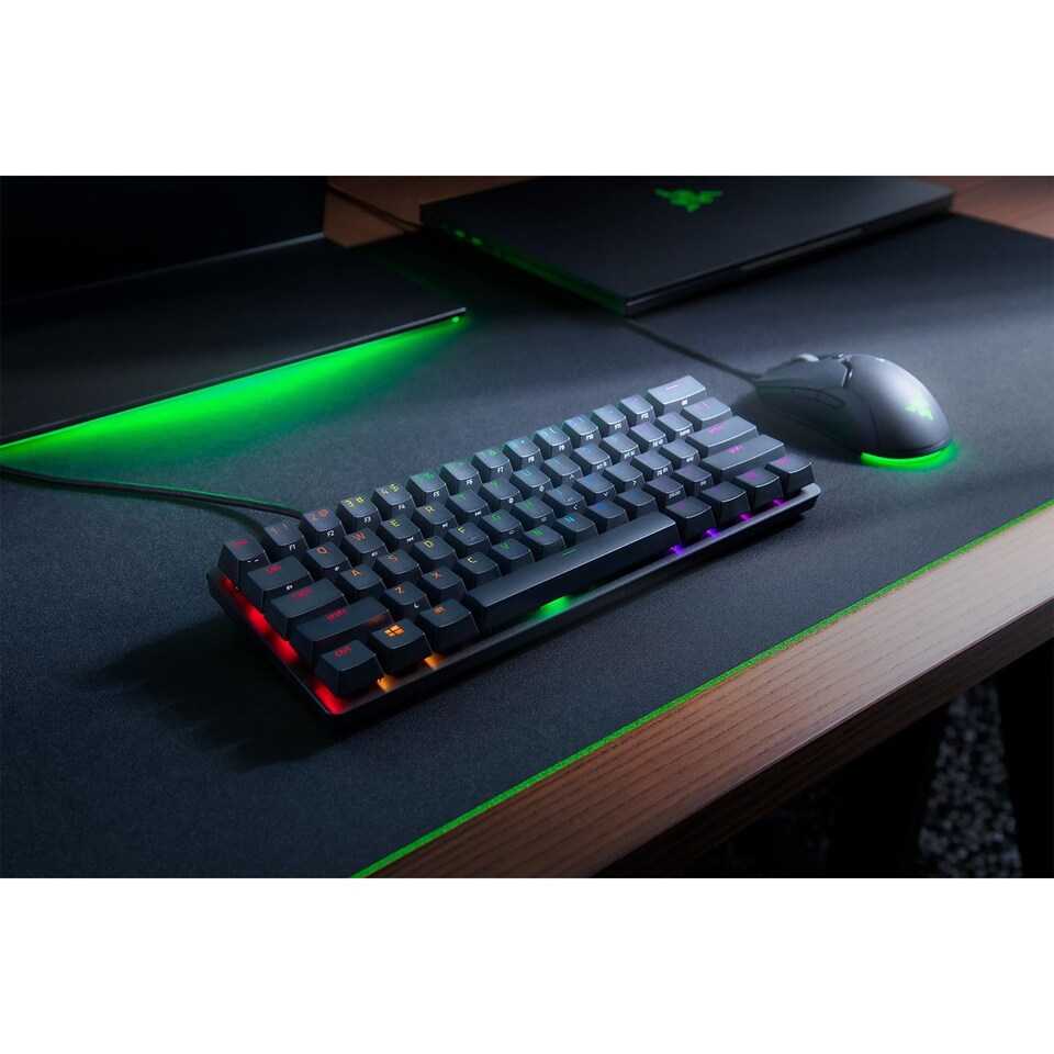 image 1 of Razer Huntsman Mini Clicky Optical Switch USB QWERTY Mechanical Gaming Keyboard - Black - RZ03-03391600-R3W1-FeedP