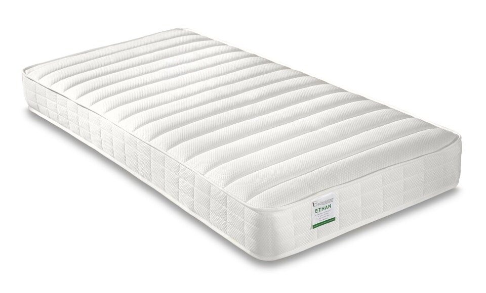 image 1 of Rio White Wooden Kids Bed With Ethan Spring Mattress