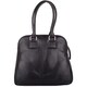 image 5 of London Leathergoods Womens Large Premium Soft Leather Travel / Work Hand Bag / Shoulder Bag | Black | Black