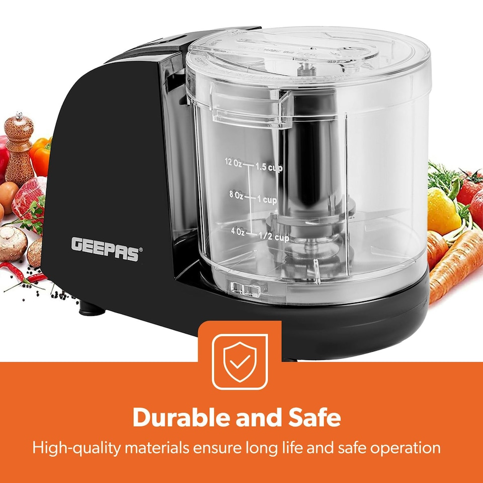 image 1 of GEEPAS Multi Chopper, 200W | Black