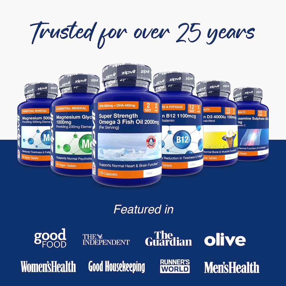 image 1 of Zipvit Vitamin D3 1000IU, Bone, Muscle & Immune Support, 365 Vegetarian Tablets, 1-Year Supply