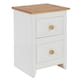 image 3 of Capri, 2 Drawer Petite Bedside Cabinet White
