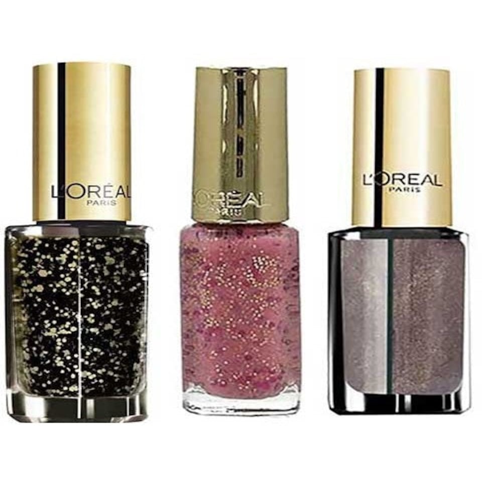 image 1 of Loreal Paris Color Riche Sparkle Nail Polish Bronze | 822 Bronze Parure