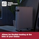 image 7 of 2.5KW Digital Oil Free Rad 24 Hour Weekly Timer WIFI