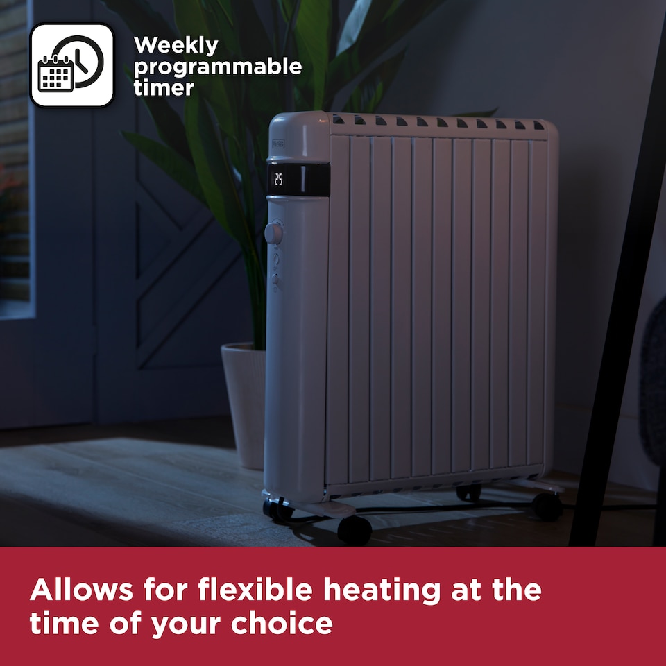 image 1 of 2.5KW Digital Oil Free Rad 24 Hour Weekly Timer WIFI