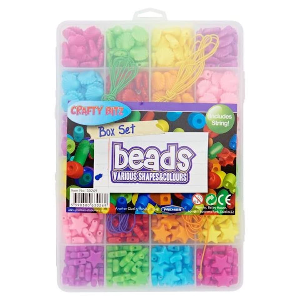 image 1 of Box of 24 Assorted Shape Beads by Crafty Bitz