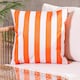 image 2 of Cushion 43x43cm Deck Stripe Orange, Double Sided