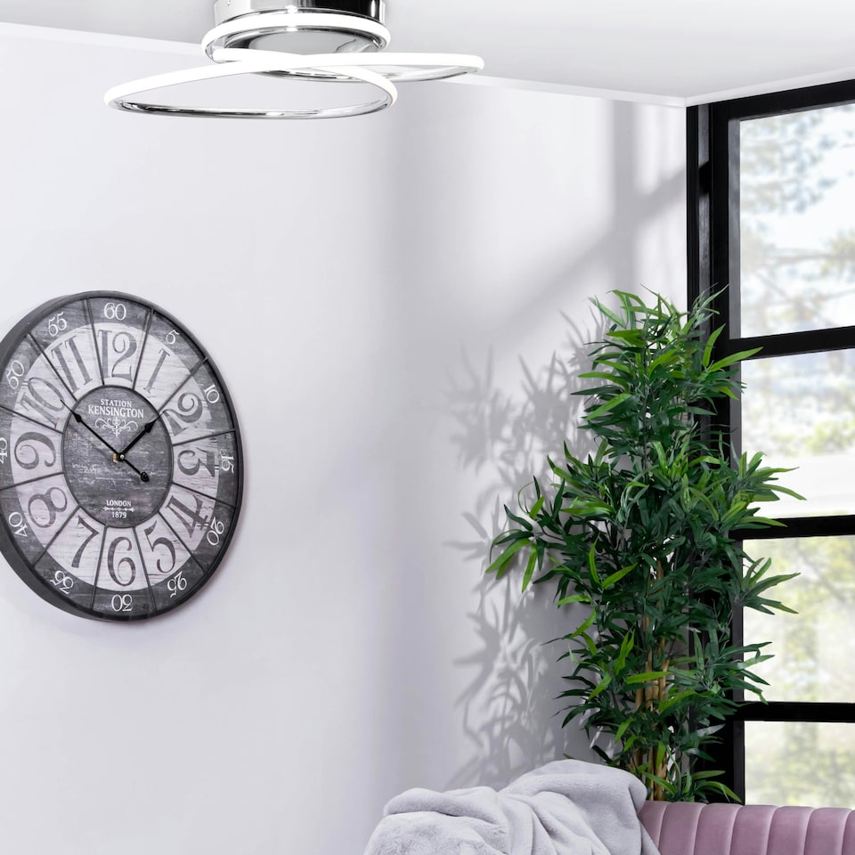 image 1 of BHS Pei LED Ceiling Light | Grey | Chrome | 1